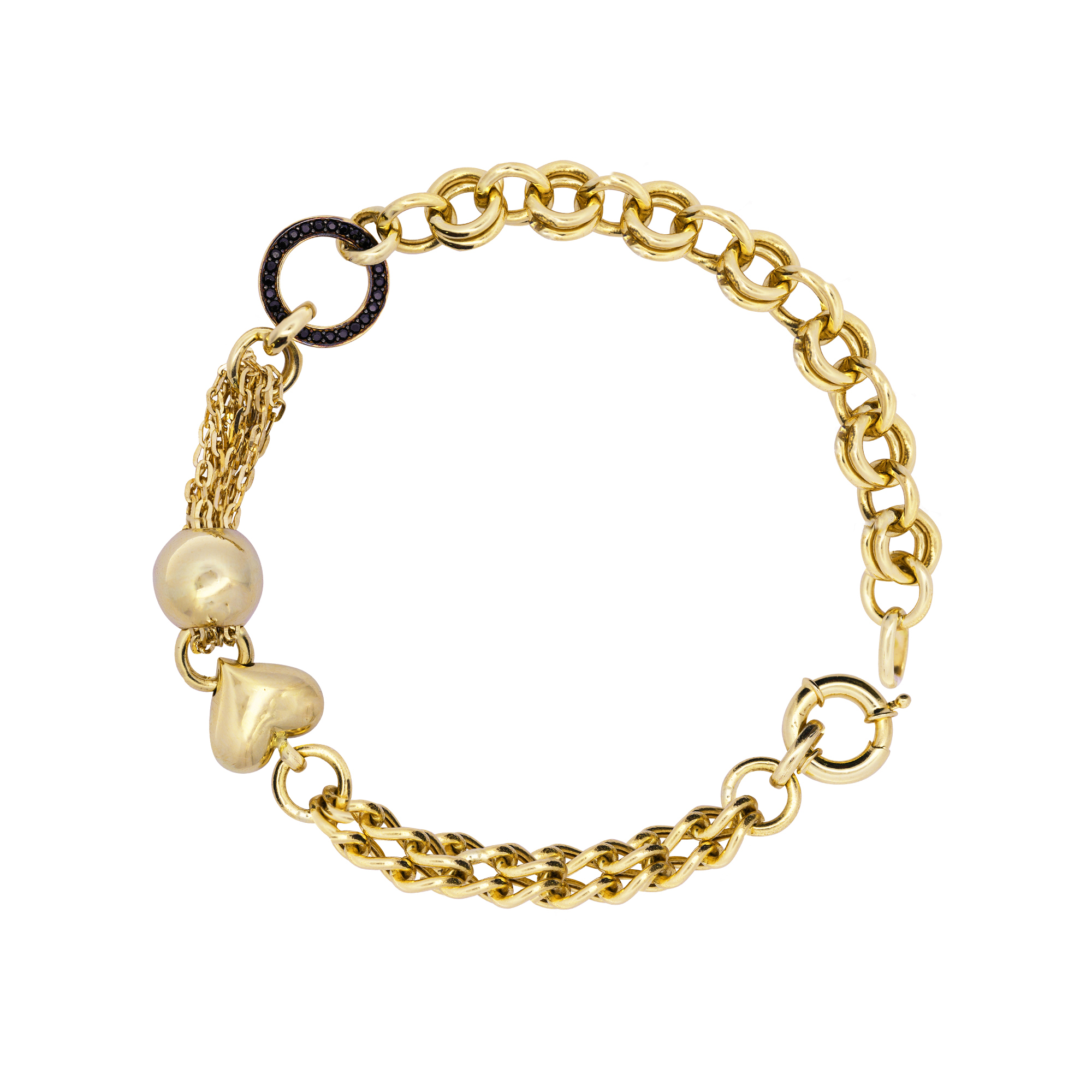 Polymnia Gold Charm Bracelet