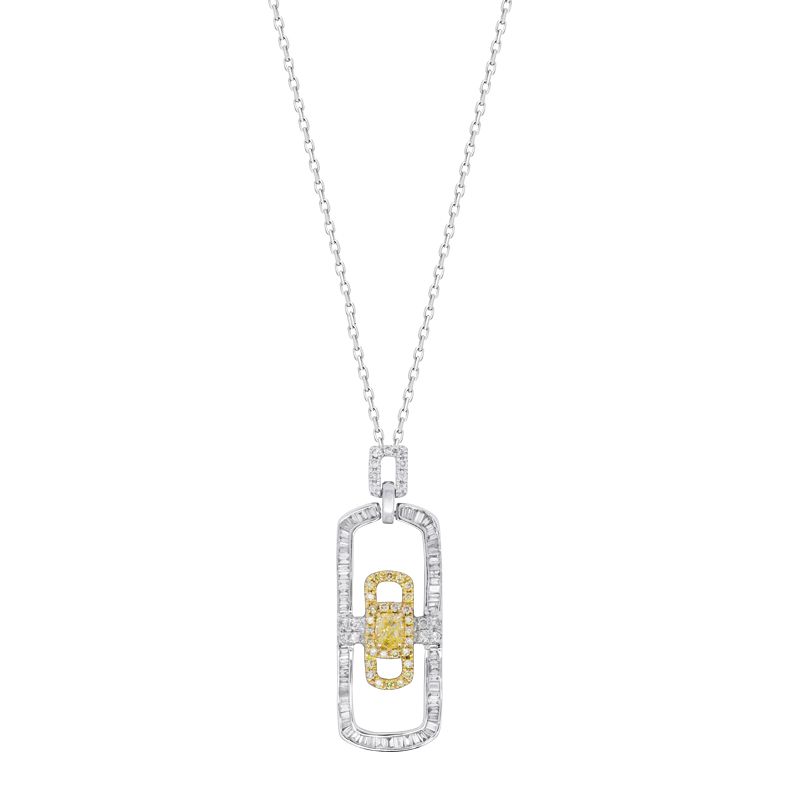 Rits Fancy Diamond Necklace