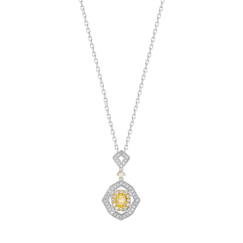 Iris Fancy Diamond Necklace