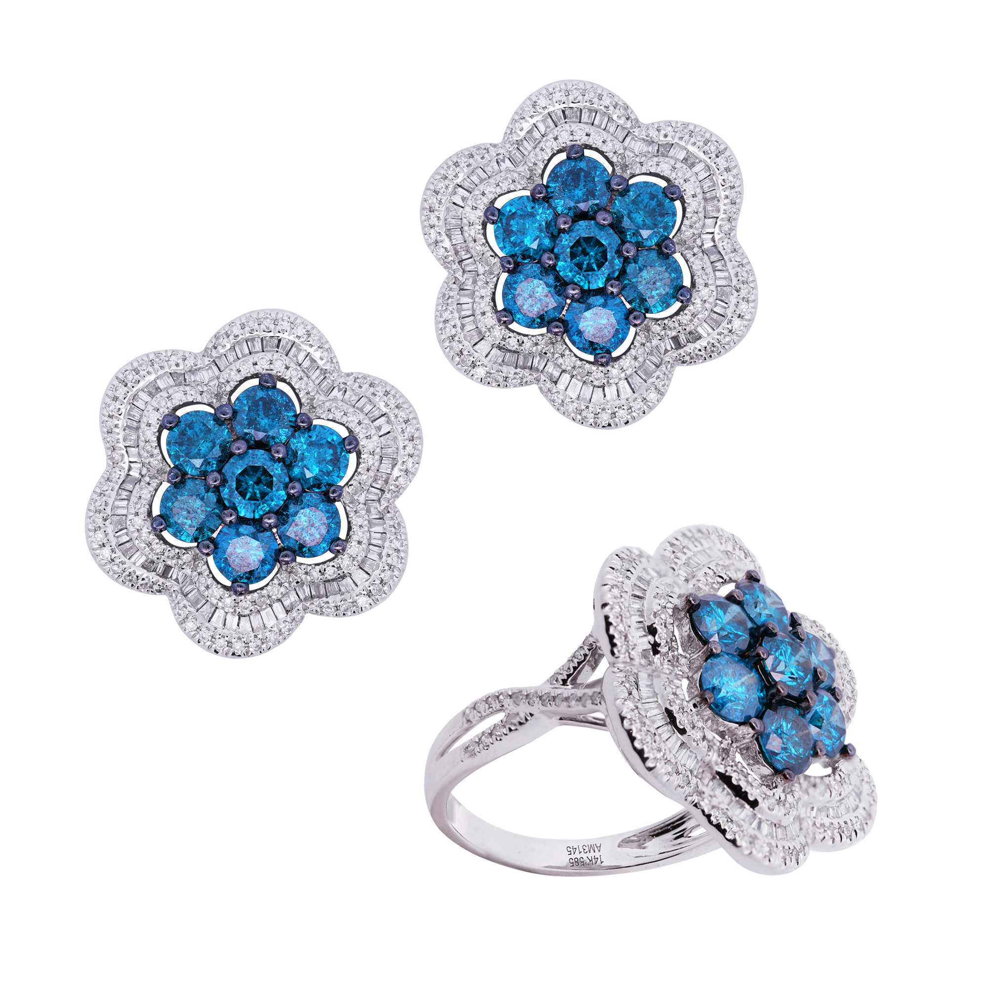 Sharon Blue Diamond Set