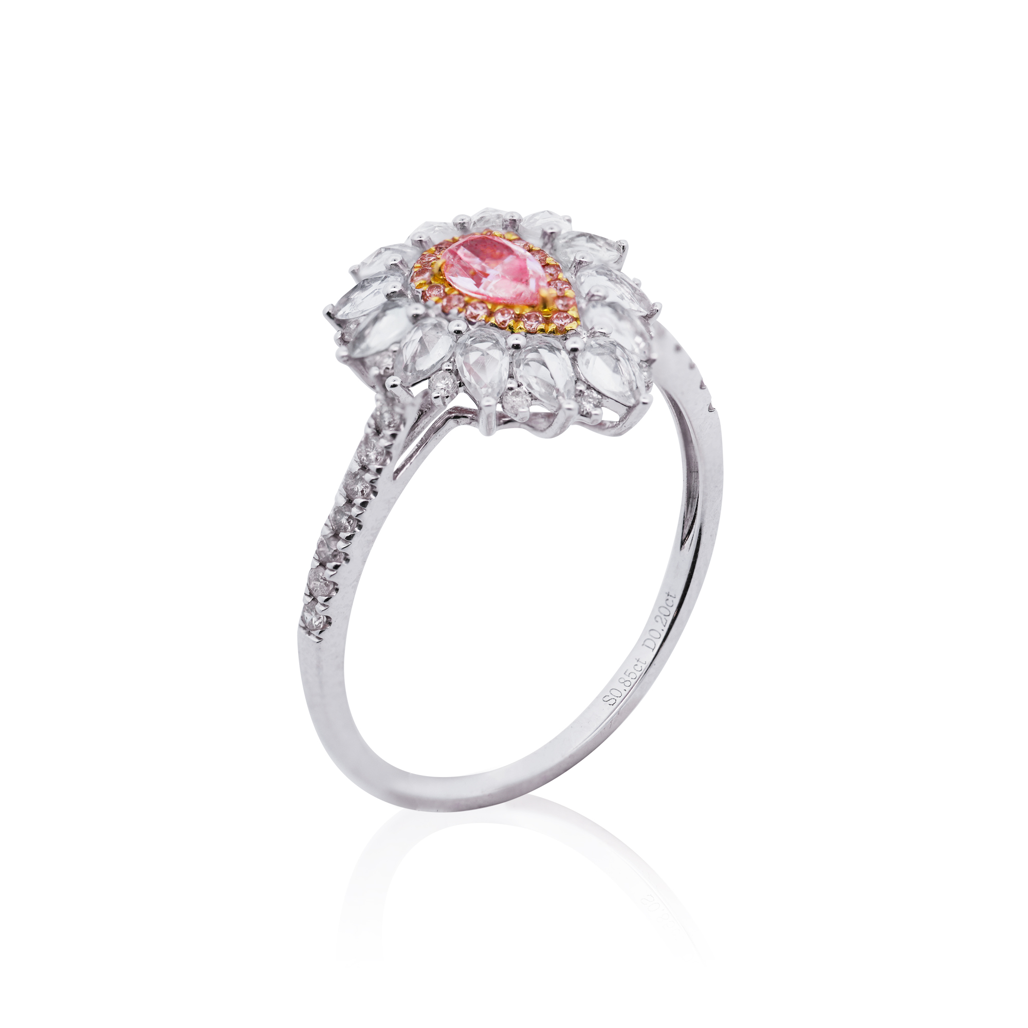 Galah Pink Sapphire Ring