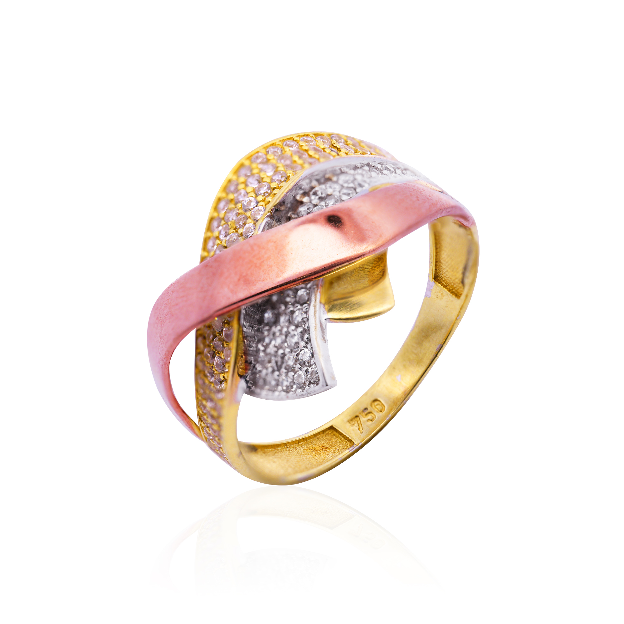 Monnie Tri-Tone Ring