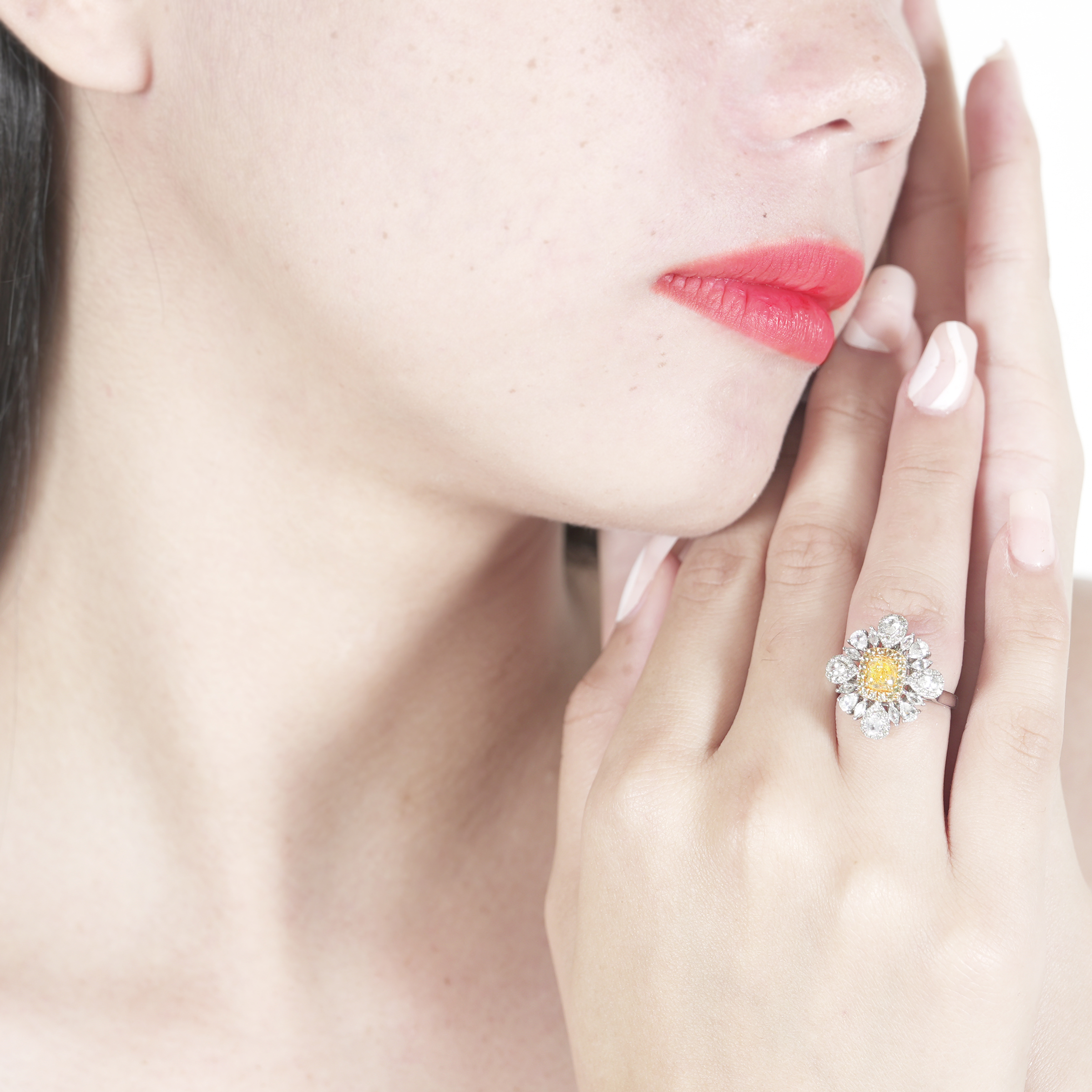 Dahlia Yellow Diamond Ring