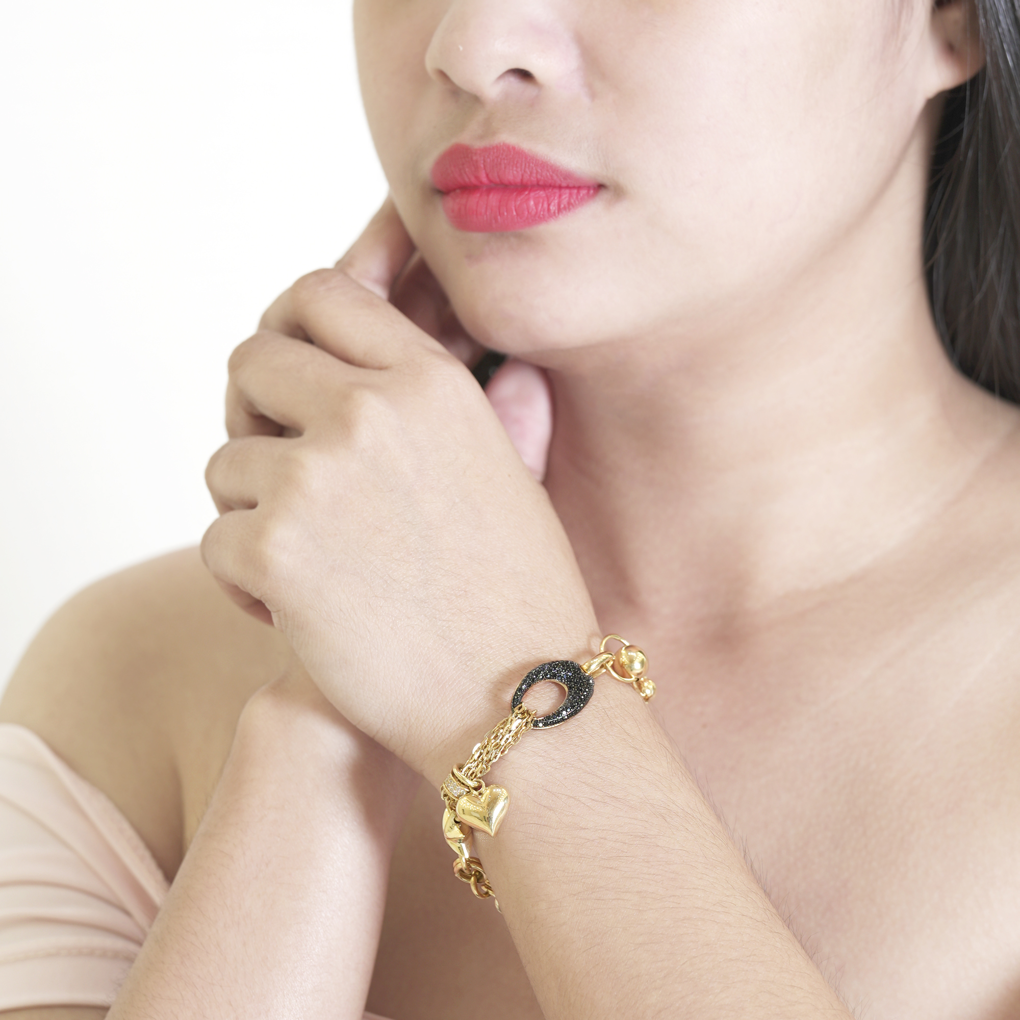 Selene Gold Charm Bracelet